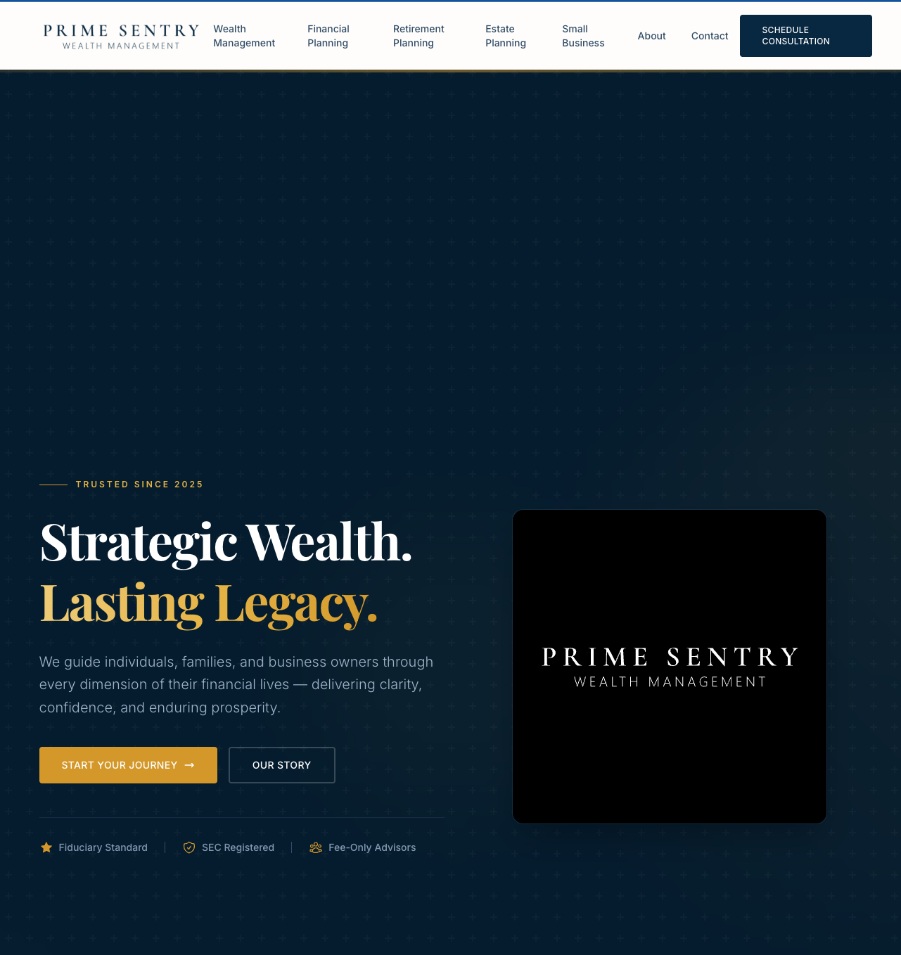 Prime Sentry website screenshot